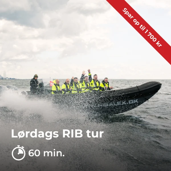 Oplevelser på vandet 2 Lordags speedbåd tur 60 minutter
